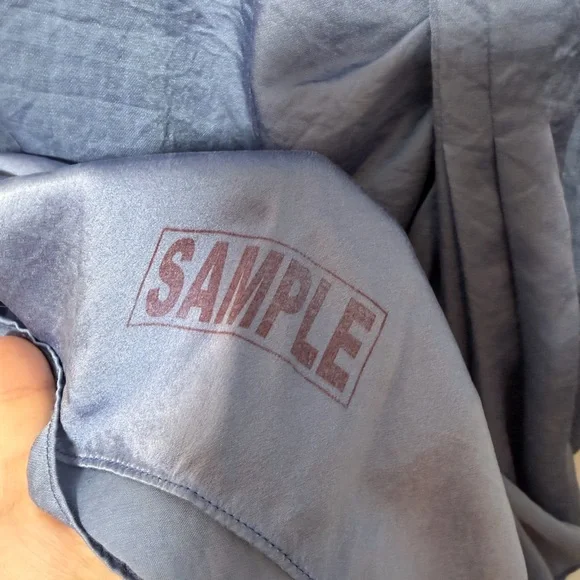 Tahari Arthur S. Levine Blue SAMPLE Draped Skirt Dress - Size 6 - Picture 8 of 8